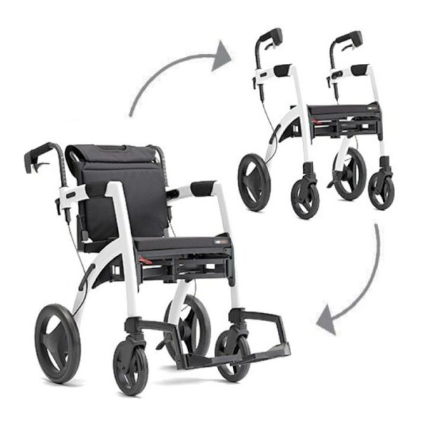 2in1 Rollator und Rollstuhl